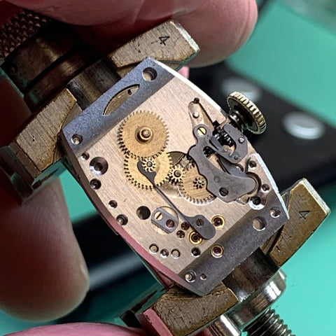 Servicing a beautiful 1930's Hamilton Seckron calibre 980a doctors vintage watch