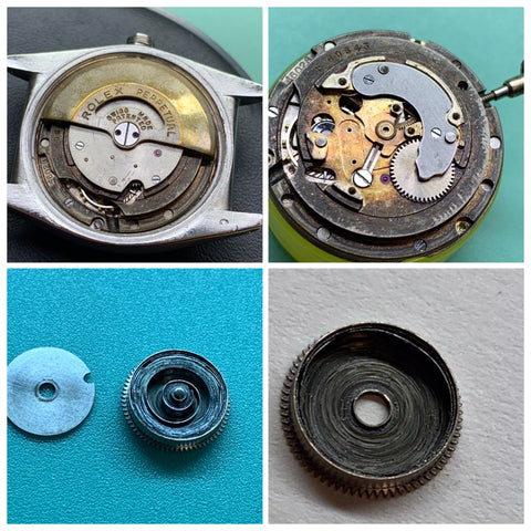 Servicing a 1943 Rolex Bubbleback Calibre 645