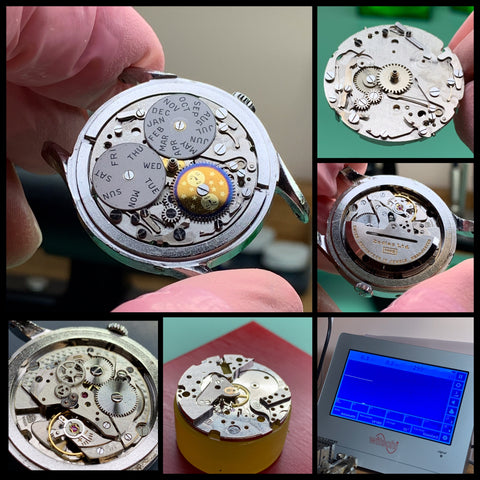 Servicing a Vintage 1950's Zodiac Automatic Moonphase Calibre A. Schild (AS) 1402N