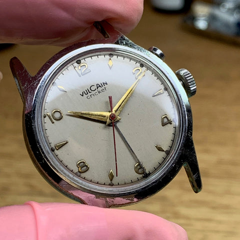 Servicing a Vulcain Cricket Calibre 120 Alarm watch from the 1950’s ...