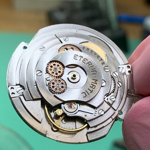 Servicing an Eterna Super Kontiki Calibre 1489K from the early 1960's