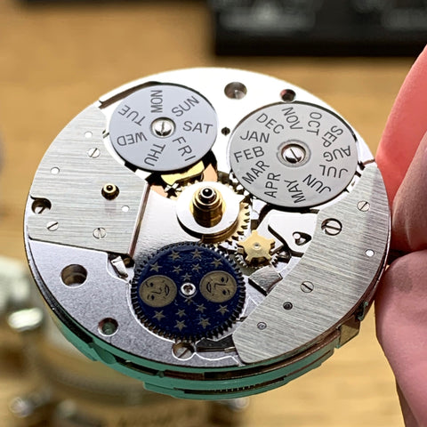 Servicing a Krieger Aficionado Moonphase Chronograph Valjoux 7751 