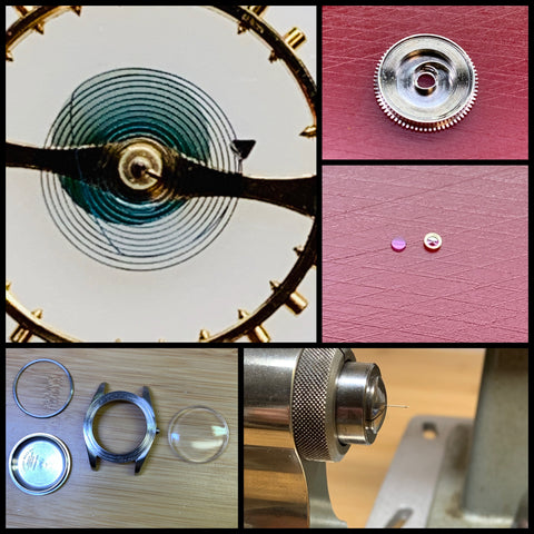 Servicing a vintage Rolex Submariner model 6536/1 calibre 1030 from 1957