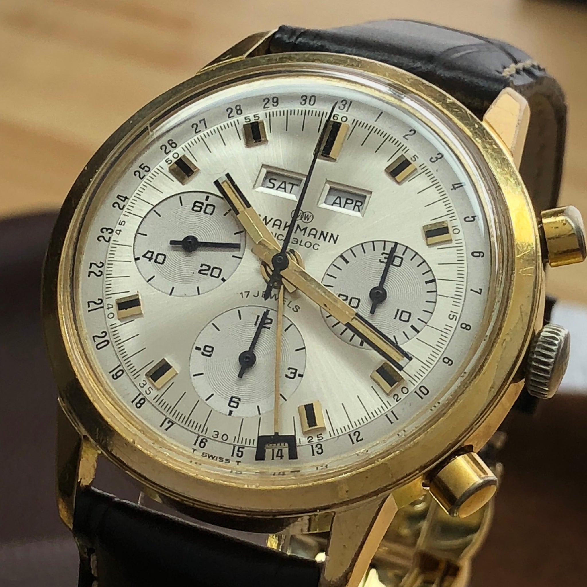 定価 WAKMANN 17JEWELS CHRONOGRAPH agapeeurope.org