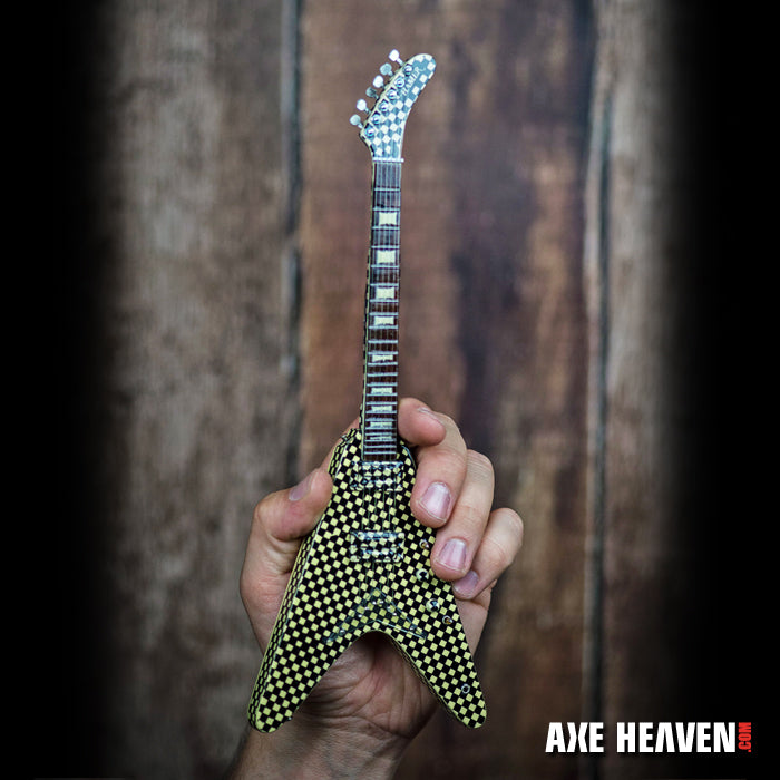 rick nielsen checkered guitar