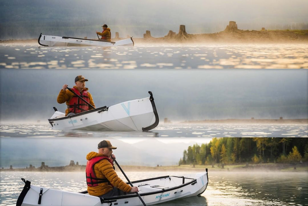 my canoe folding kayak for fishing on the water