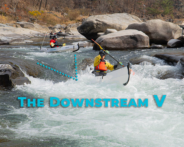 The whitewater downstream v in class 2 whitewater