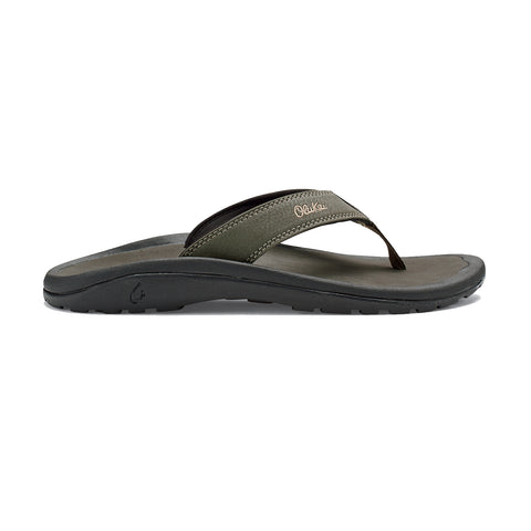 Olukai Women's Ohana Flip Flop Beach Sandals Shell Coral / Black