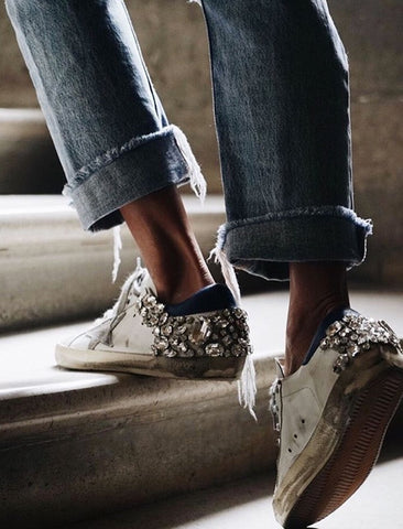 Crystal Embellished Sneakers – Creative 