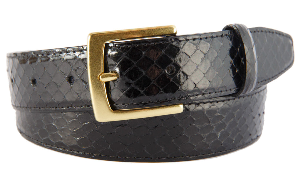 black snakeskin belt mens