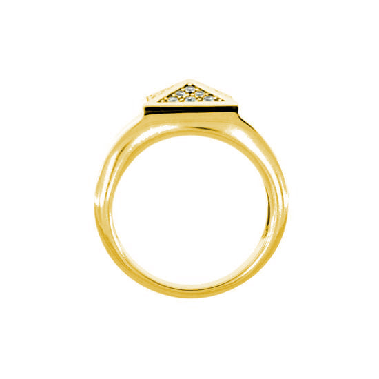 18k Yellow Gold Diamond Ring St Marks for Men – Mander Jewelry
