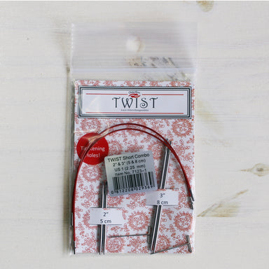 Chiaogoo Twist Red Lace Mini 5 13 Cm 7500-M Stainless Steel Interchangeable  Knitting Needles Set 