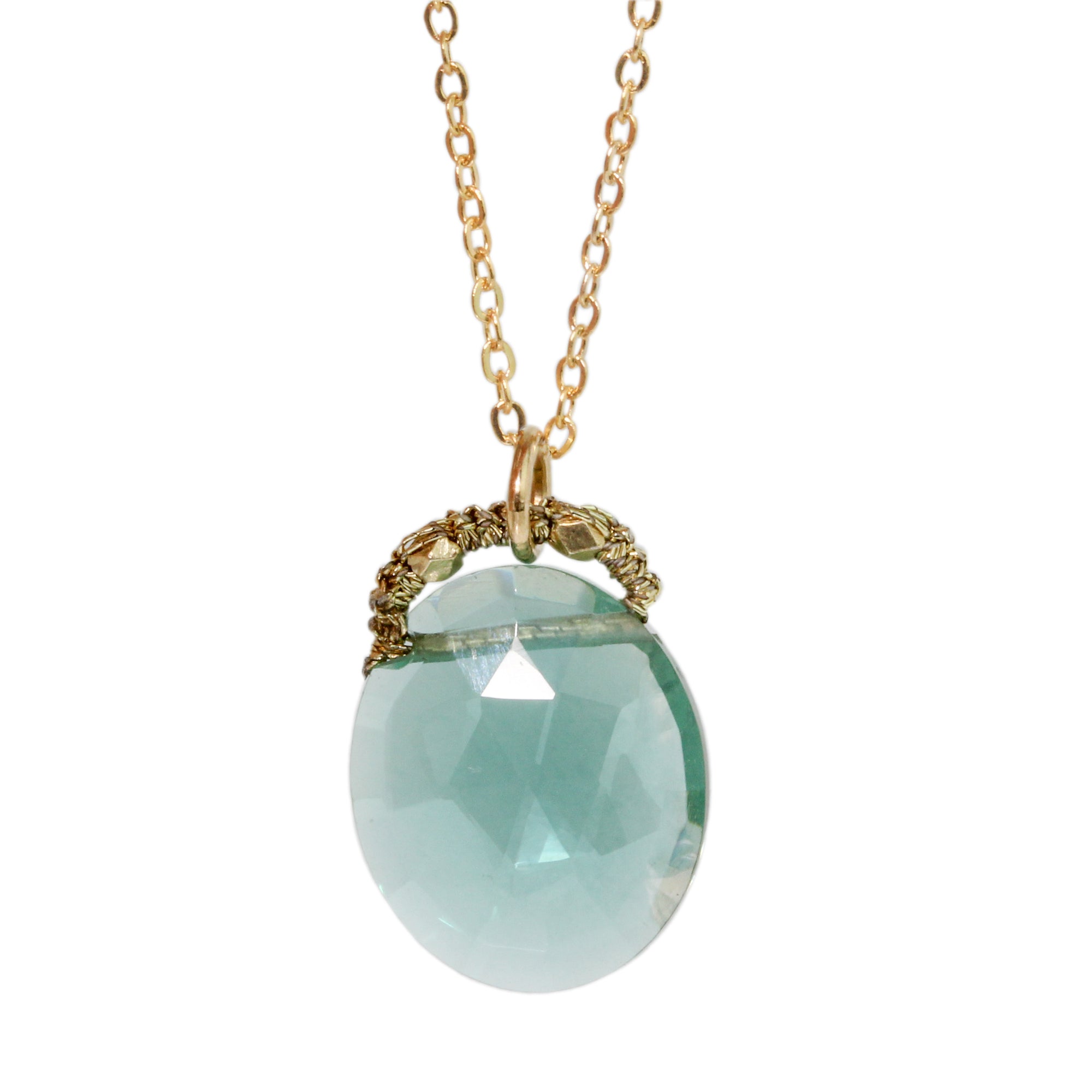 Teal Quartz Necklace - Chemistry Jewelry