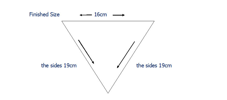 16cm Top bunting