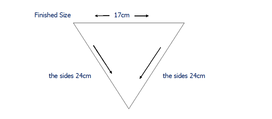 17cm Top preprinted flags