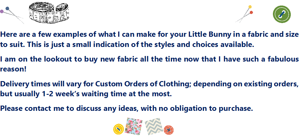 custom order Little Bunnies Kids Wear