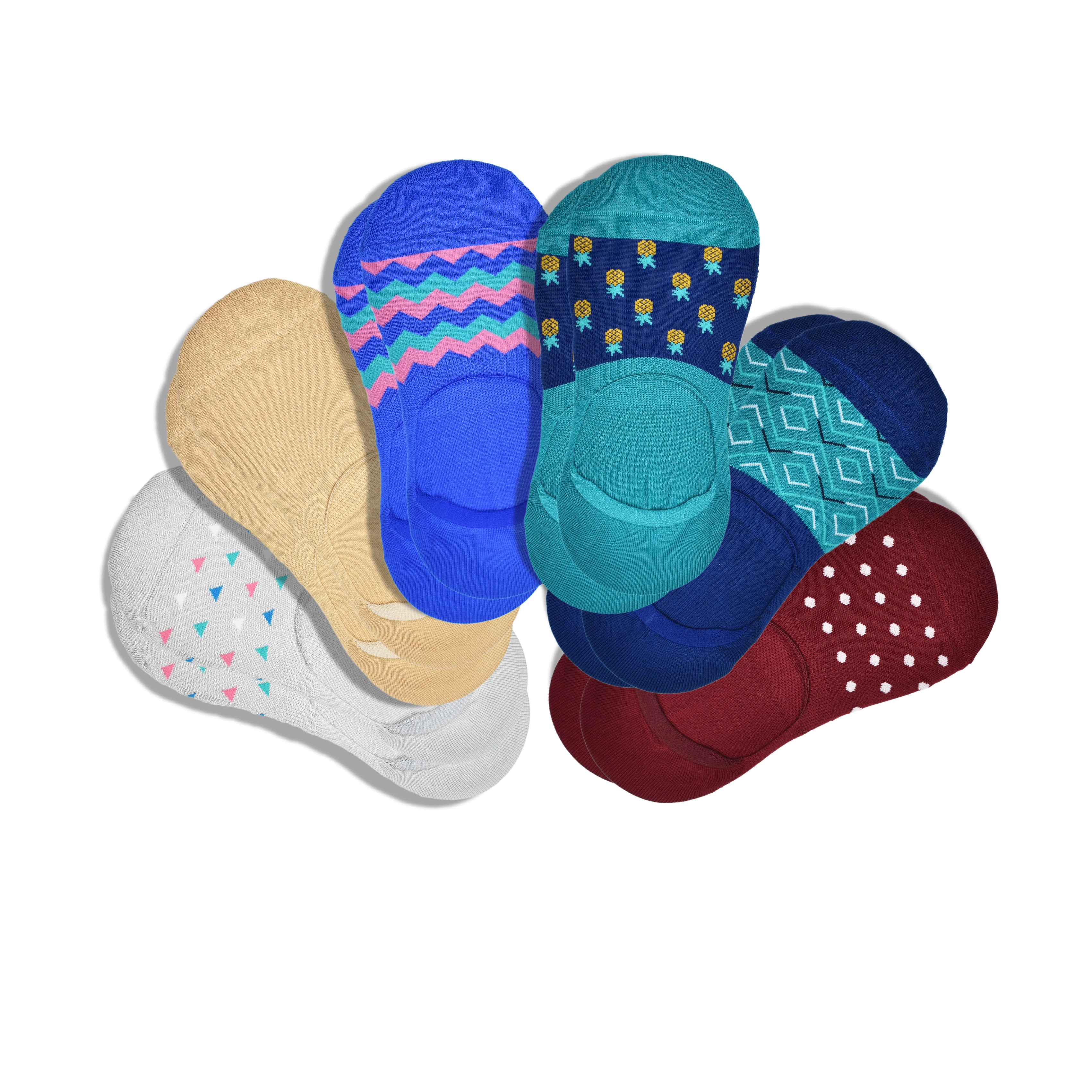 Multicolor Anti-Slip Nylon Socks