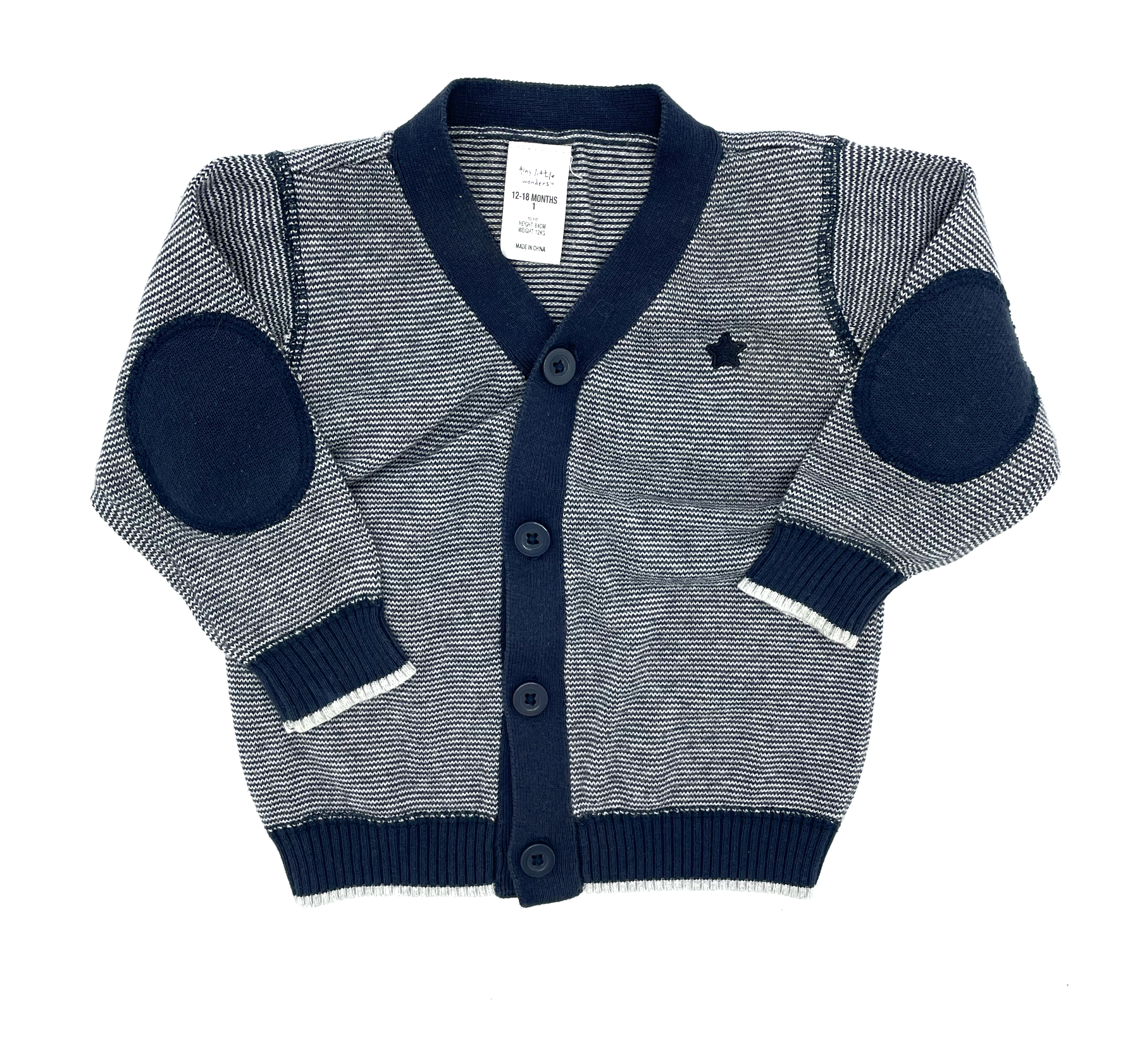 MAATEE&SONS CASHMERE N/B CARDIGAN-