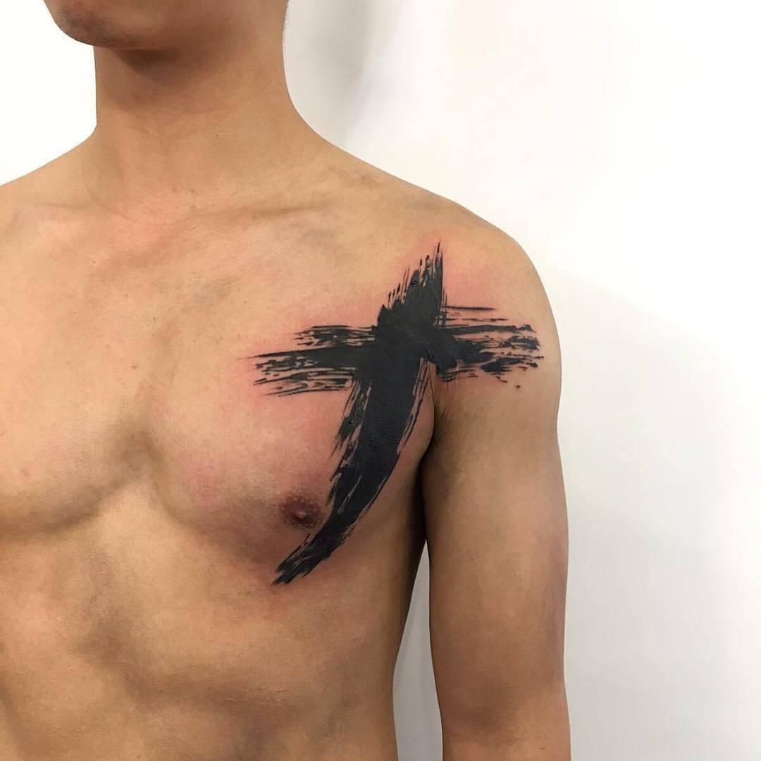 150 Best Cross Tattoos for Men 2020