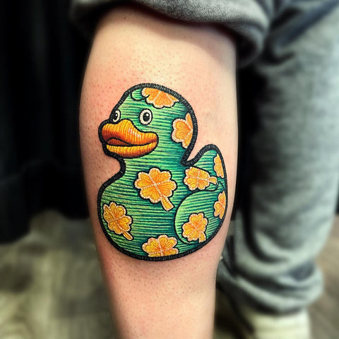 Duck Embroidery Tattoo
