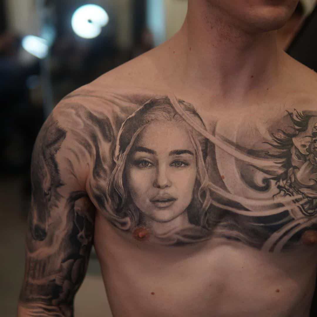 Chest Piece Tattoo