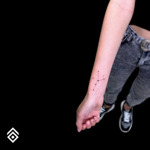 Constellation tattoo on wrist