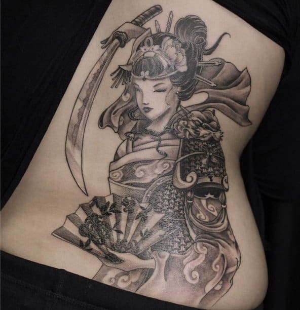 Top 65 samurai tattoo on back latest  incdgdbentre