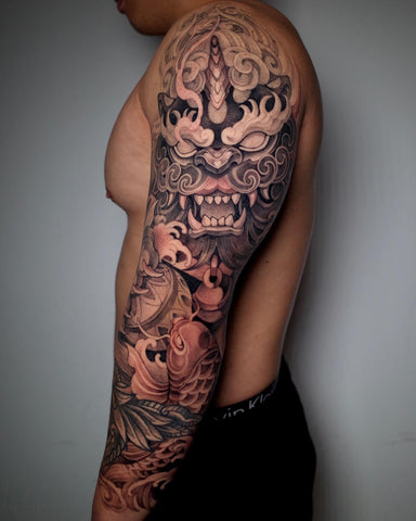 Foo dog tattoo 