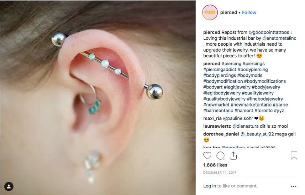 industrial Piercing Jewellery