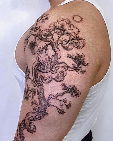 Tree tattoo #tattoos design#tattoo For girls#black and gra… | Flickr