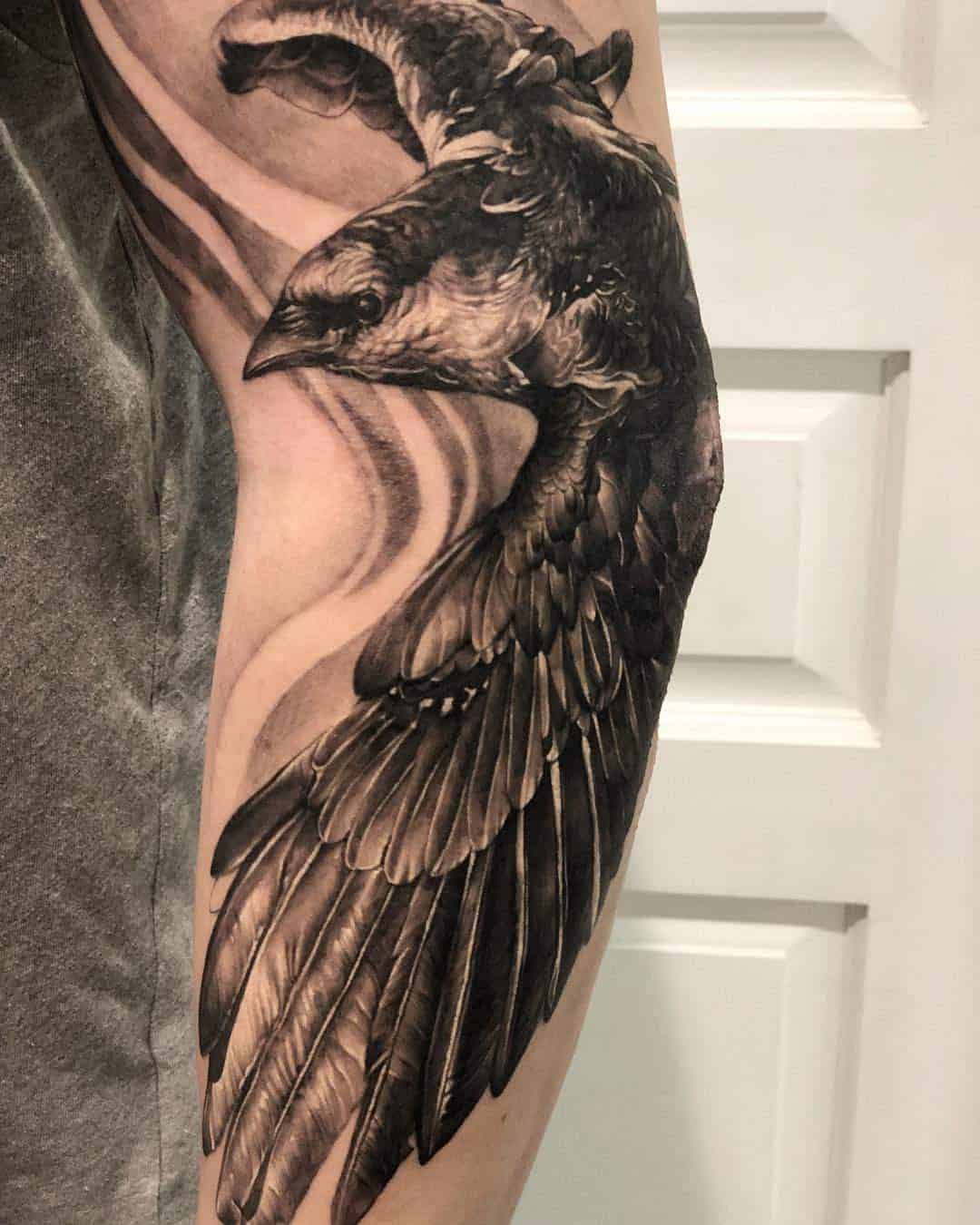 Amazing Nordic Raven Tattoo Designs and Meanings Inspired by Vikings  34  Photo Ideas