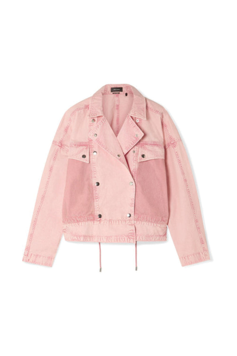 Marant Pastel Pink Thalia Mesh DenimJacket size 34 – AMIA CLOTHING