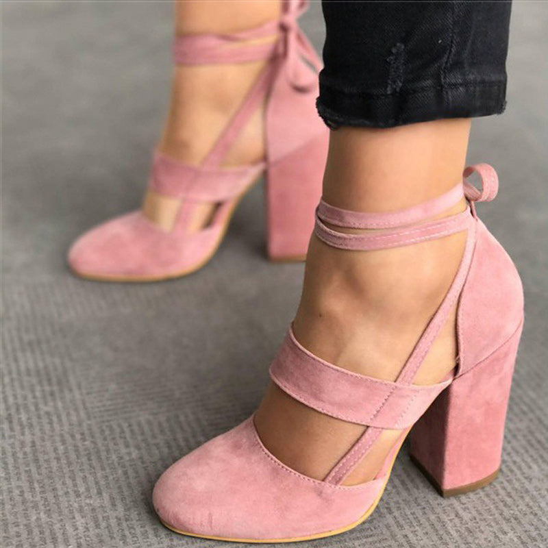 suede ballerina pumps