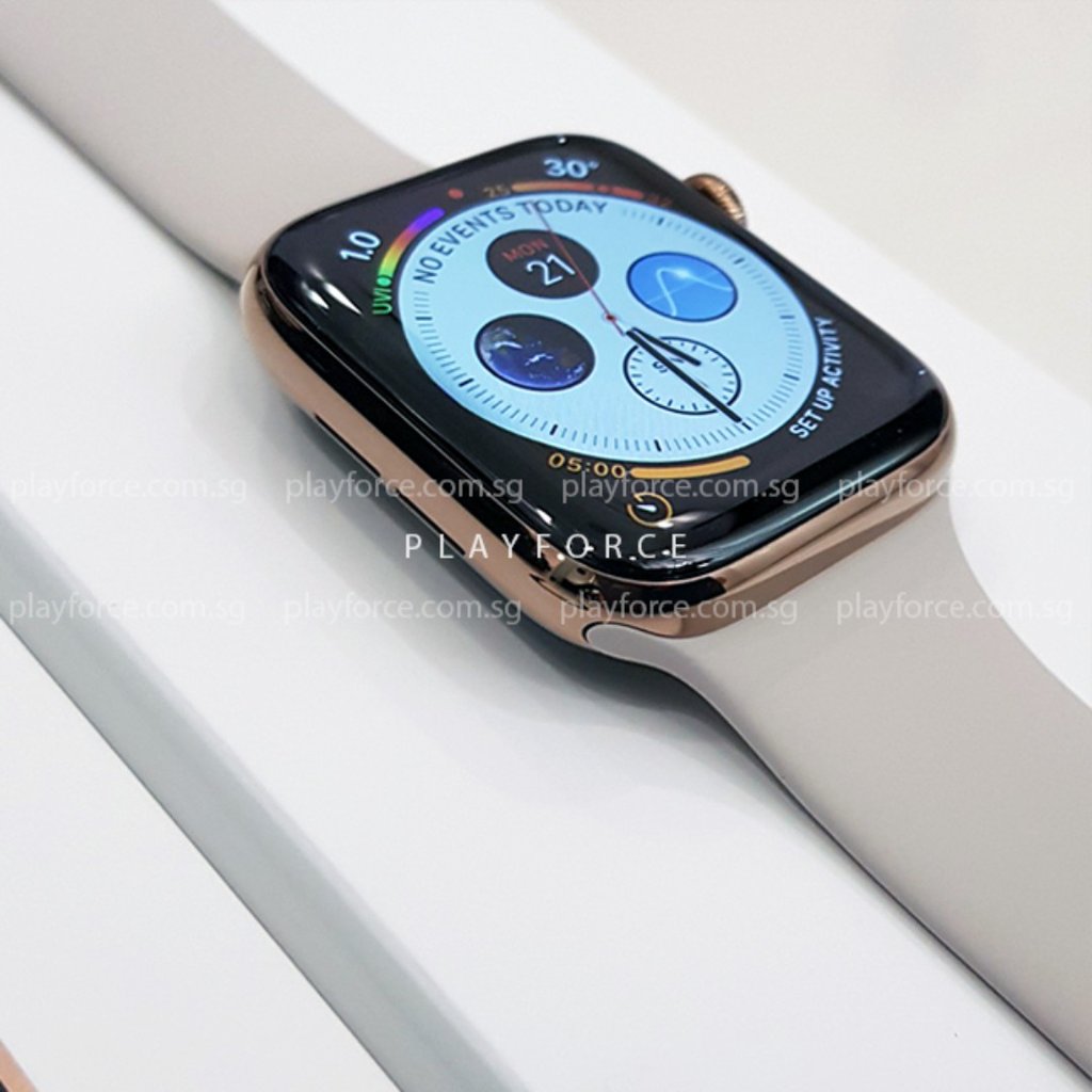 Apple Watch (Series 4, 44mm, Stainless Steel, GPS + Cellular)(AppleCar