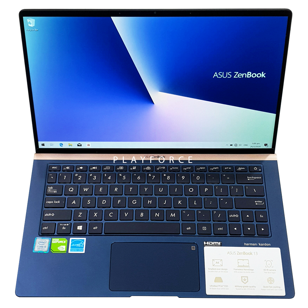 Zenbook Ux333fn I5 65u Mx150 8gb 256gb Ssd 13 Inch Playforce