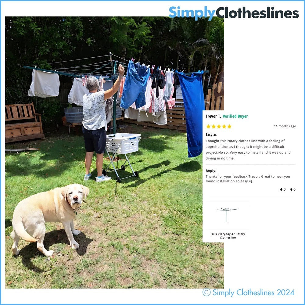 Simply Clotheslines The Best Folding Rotary Clothesline Australia