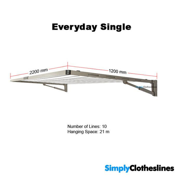 Get the Hills Everyday Single Clothesline | Folding Frame - Simply