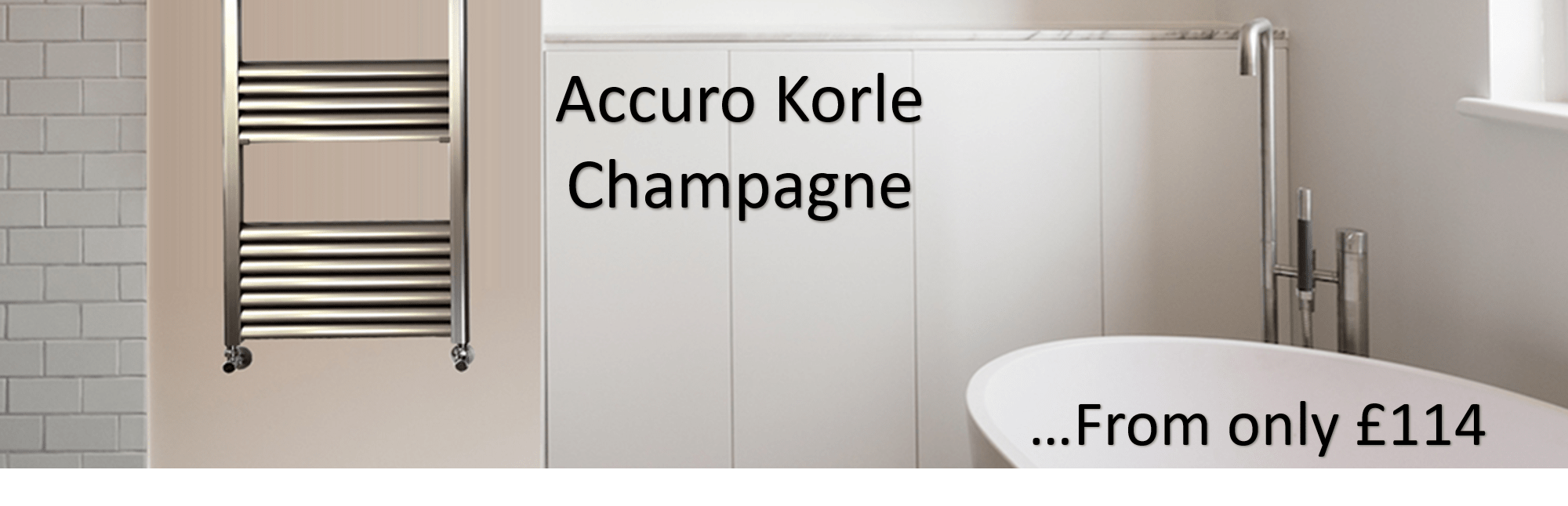 Accuro Korle Champagne Towel Warmer Radiator