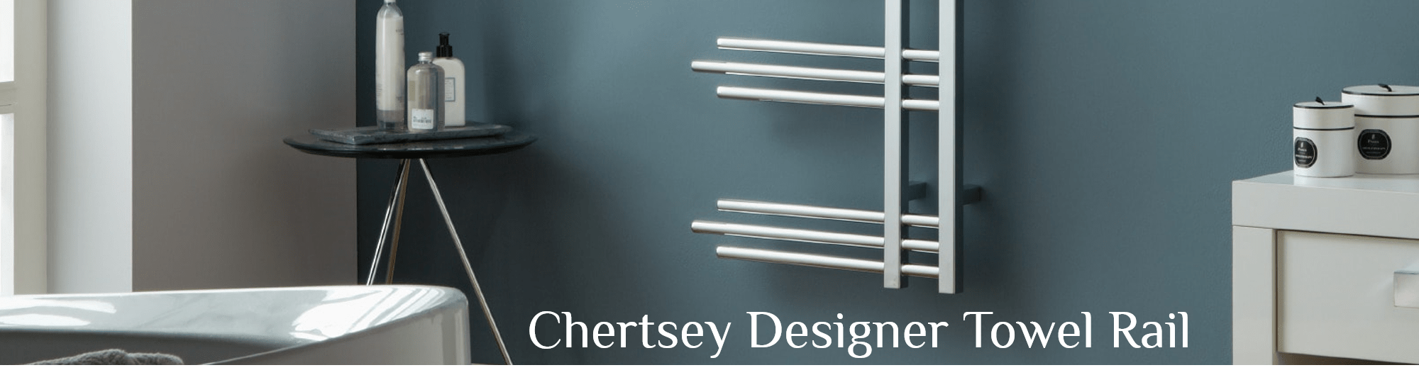 Chertsey Chrome Designer Towel Rail Designer Bathroom Radiator