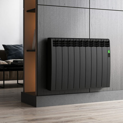 Rointe D Series horizontal designer radiator black stylish radiator