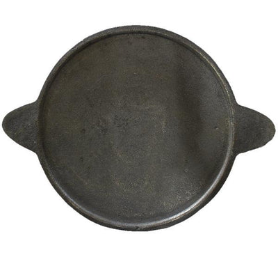 Cast Iron Dosa Pan, Iron Spatula & Oil applicator –