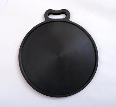 Cast Iron Dosa Pan, Iron Spatula & Oil applicator –