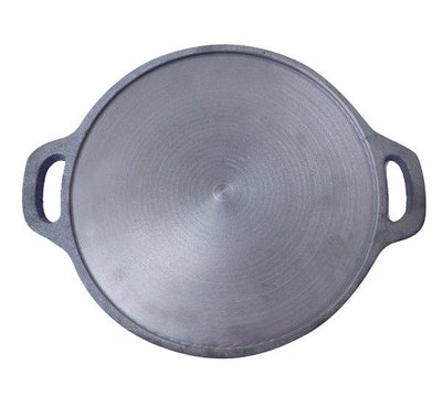 cast iron tawa pan with double