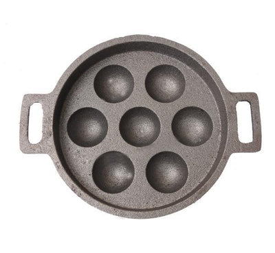Buy High Grade Cast Iron Paniyaram Pan Online - Greenheirloom –  Greenheirloom (Unit of Curated Products Private Limited)