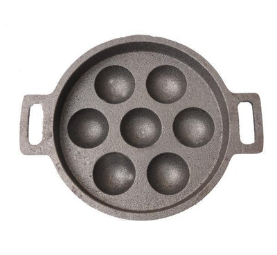 ZORAWARE VINTAGE CAST IRON APPAM PAN 12 CAVITY 26 CM/ 3 KG