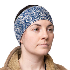 2-colour headband in traditional Fair Isle design