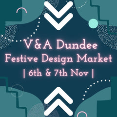 flyer for TeaGreen Events Festive Design Market, V&A Dundee, 6-7 November