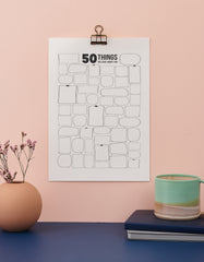 50 things we love about you write on print