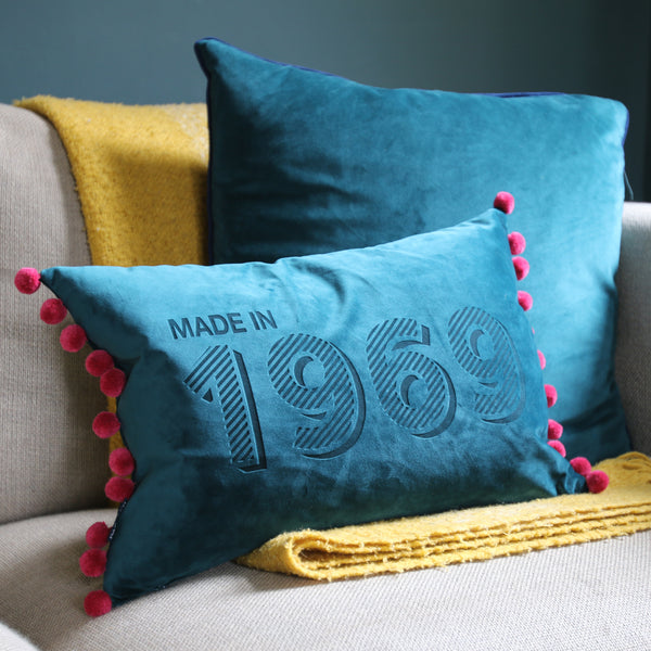 40th birthday year cushion gift for her