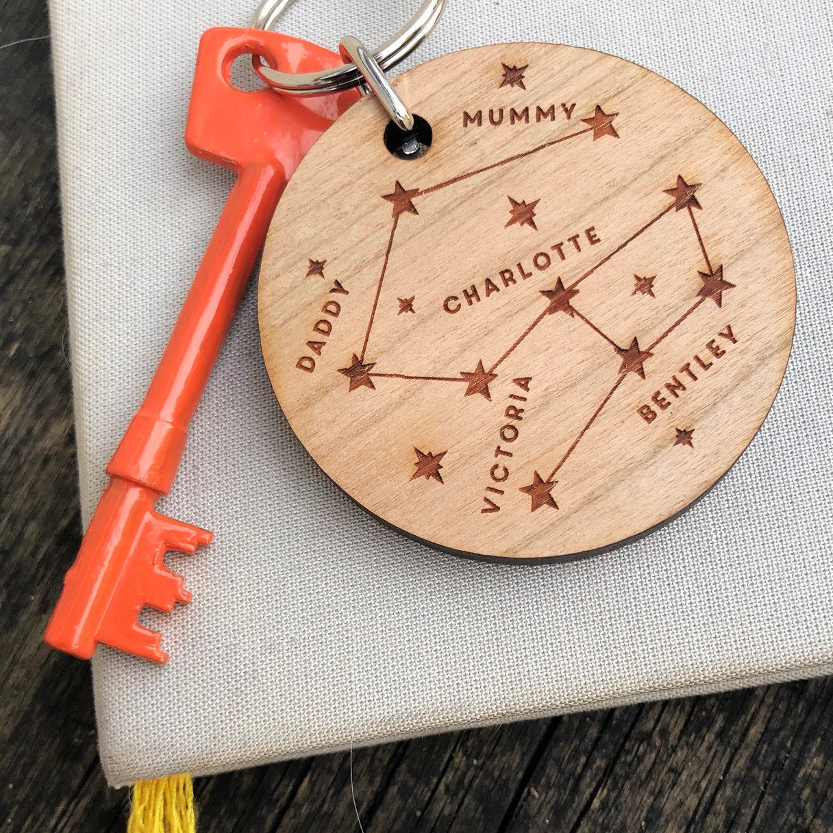 Personalised house key ring holder – Stag Design